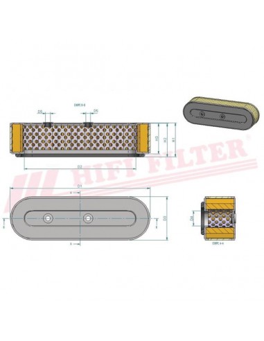 FILTRE A AIR SA 12823 HIFI FILTER