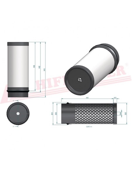 FILTRE A AIR SA 14472 HIFI FILTER