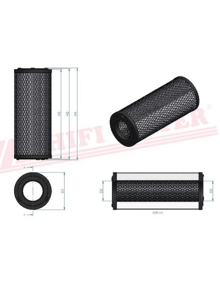 FILTRE A AIR SA 16370 HIFI FILTER