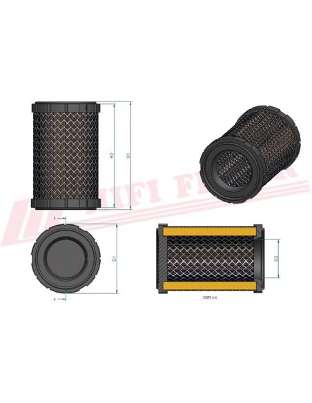 FILTRE A AIR SA 16578 HIFI FILTER