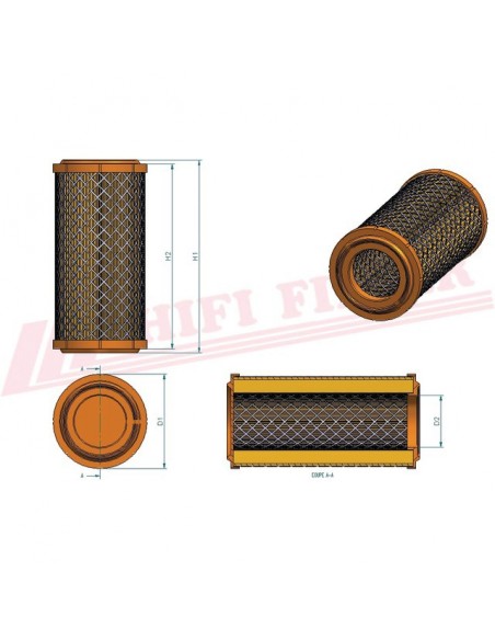 FILTRE A AIR SA 16683 HIFI FILTER