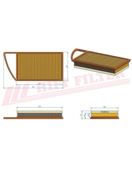 FILTRE A AIR SA 4110 HIFI FILTER