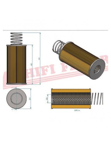 FILTRE HYDRAULIQUE SH 56236 HIFI FILTER