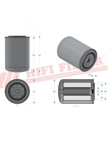 FILTRE HYDRAULIQUE SH 60033 HIFI FILTER
