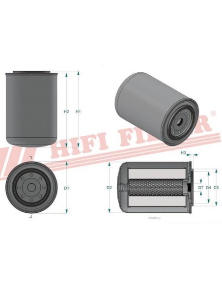 FILTRE HYDRAULIQUE SH 70084 HIFI FILTER