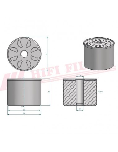 FILTRE A GASOIL SN 001 HIFI FILTER