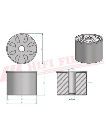 FILTRE A GASOIL SN 001 HIFI FILTER