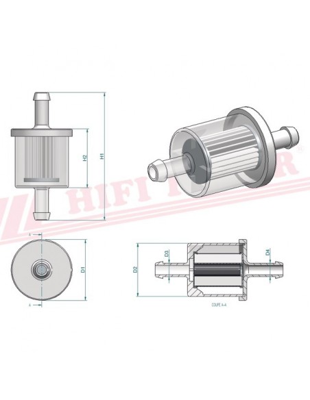 FILTRE A GASOIL SN 20002 HIFI FILTER