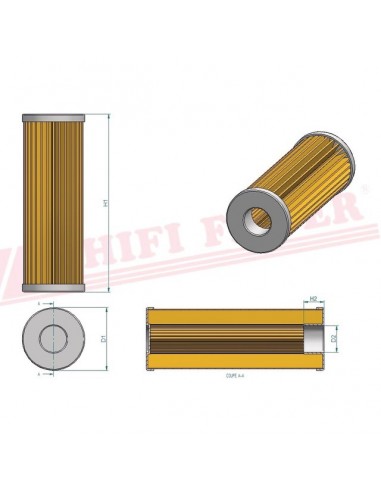 FILTRE A GASOIL SN 20046 HIFI FILTER