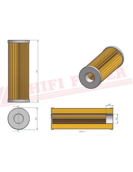 FILTRE A GASOIL SN 20046 HIFI FILTER