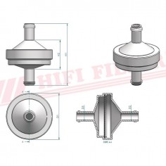 FILTRE A GASOIL SN 20105 HIFI FILTER 2