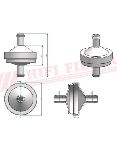 FILTRE A GASOIL SN 20105 HIFI FILTER