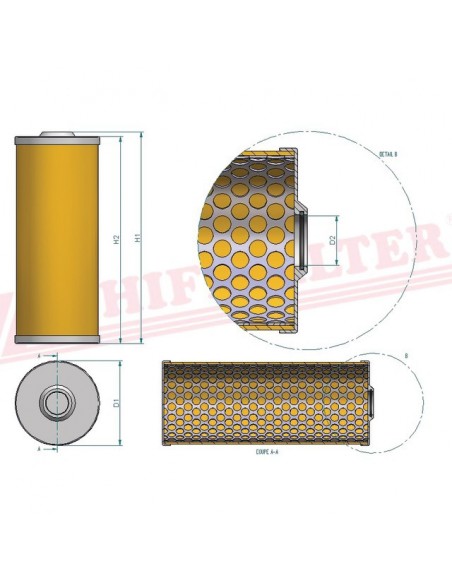 FILTRE A GASOIL SN 21586 HIFI FILTER