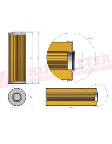 FILTRE A GASOIL SN 21587 HIFI FILTER