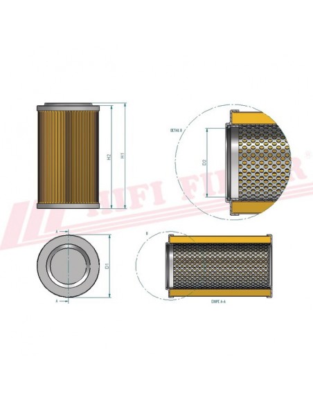 FILTRE A GASOIL SN 21590 HIFI FILTER