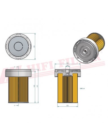 FILTRE A GASOIL SN 21599 HIFI FILTER