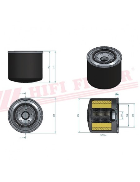 FILTRE A GASOIL SN 25027 HIFI FILTER