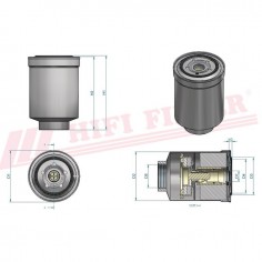 FILTRE A GASOIL SN 25098 HIFI FILTER 2
