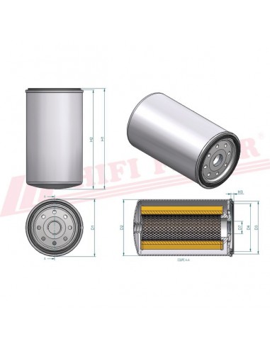 FILTRE A GASOIL SN 25106 HIFI FILTER
