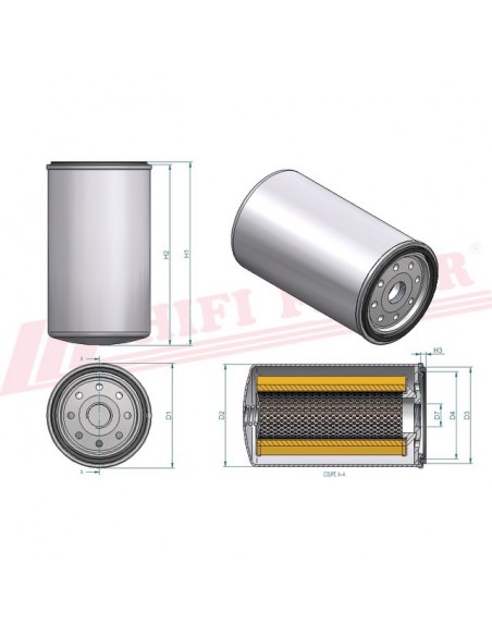 FILTRE A GASOIL SN 25106 HIFI FILTER