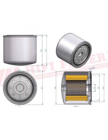 FILTRE A GASOIL SN 29236 HIFI FILTER