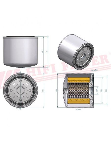 FILTRE A GASOIL SN 29236 HIFI FILTER