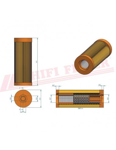 FILTRE A GASOIL SN 30017 HIFI FILTER