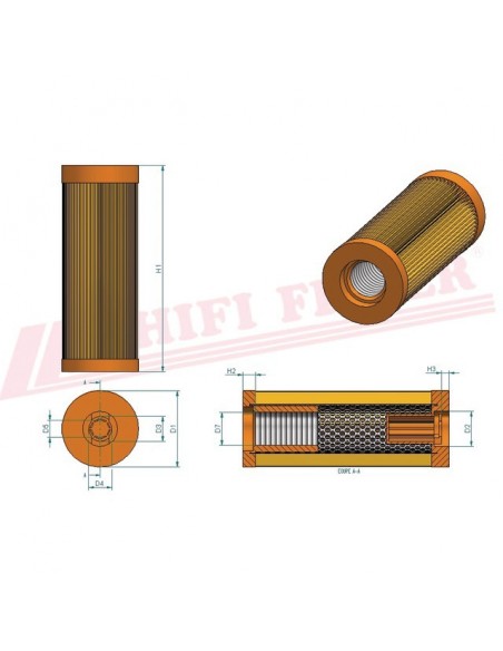 FILTRE A GASOIL SN 30017 HIFI FILTER