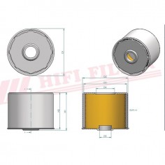 FILTRE A GASOIL SN 30025 HIFI FILTER 2