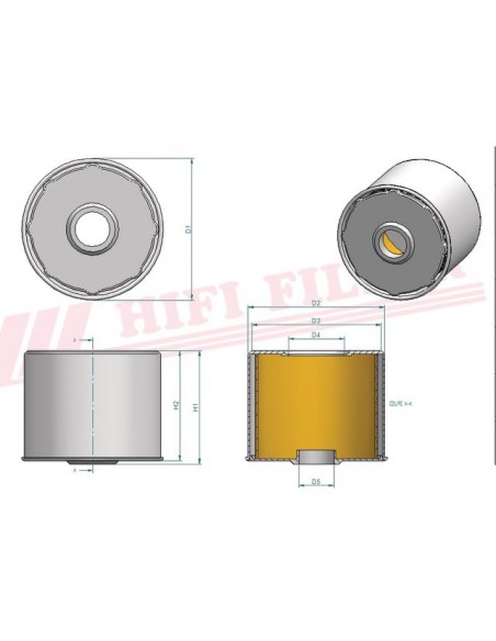 FILTRE A GASOIL SN 30025 HIFI FILTER