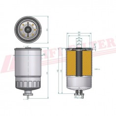 FILTRE A GASOIL SN 327 HIFI FILTER 2