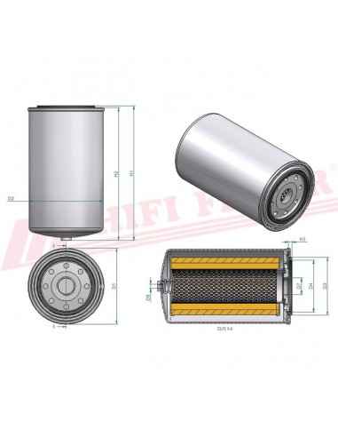 FILTRE A GASOIL SN 40573 HIFI FILTER