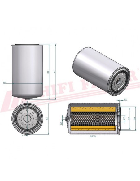 FILTRE A GASOIL SN 40573 HIFI FILTER