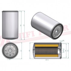 FILTRE A GASOIL SEPARATEUR D'EAU SN 55022 HIFI FILTER 2