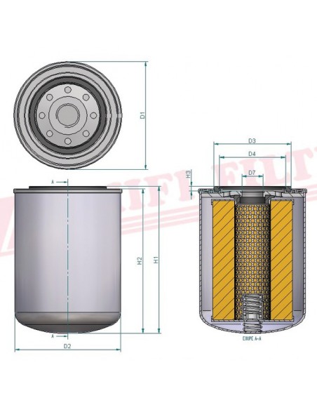 FILTRE A HUILE SO 014 HIFI FILTER