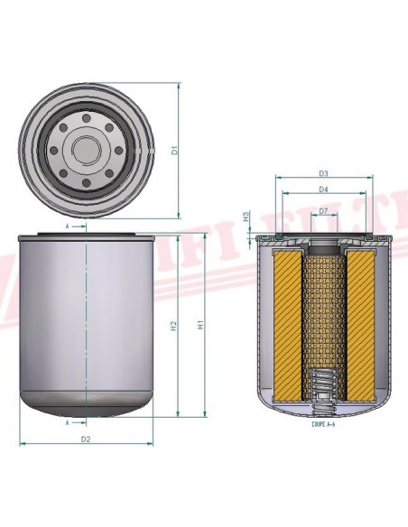 FILTRE A HUILE SO 053 HIFI FILTER
