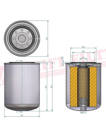 FILTRE A HUILE SO 10025 HIFI FILTER