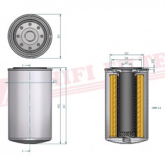 FILTRE A HUILE SO 10060 HIFI FILTER 2