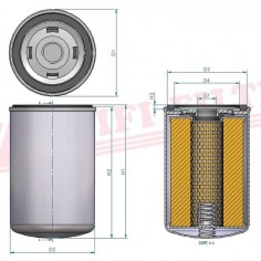 FILTRE A HUILE SO 10144 HIFI FILTER 2