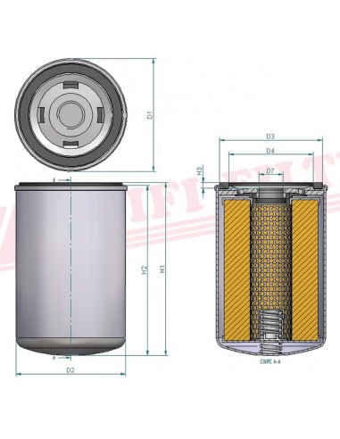 FILTRE A HUILE SO 11110 HIFI FILTER