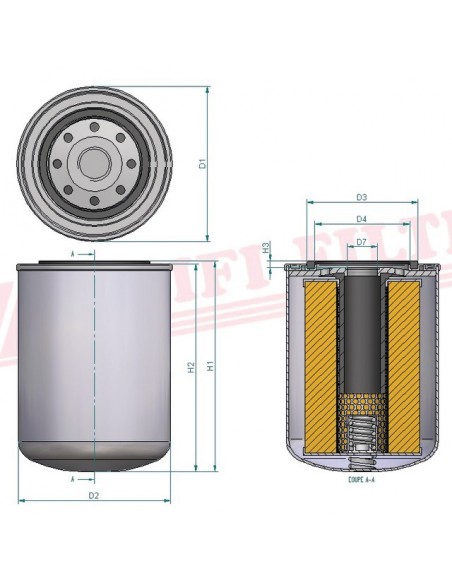 FILTRE A HUILE SO 286 HIFI FILTER