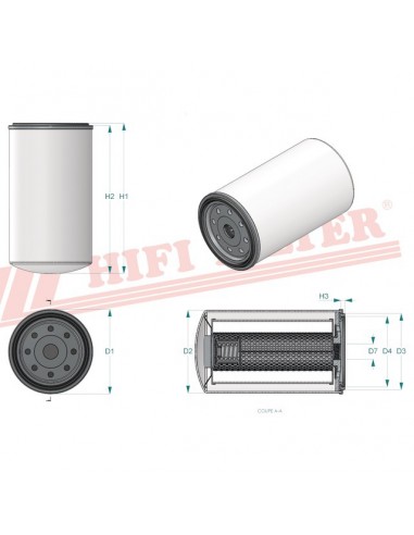 FILTRE A HUILE SO 3335 HIFI FILTER