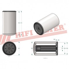 FILTRE A HUILE SO 6099 HIFI FILTER 2