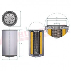 FILTRE A HUILE SO 6105 HIFI FILTER 2