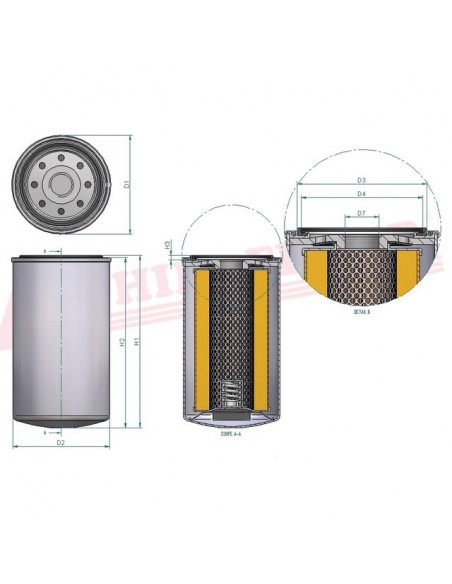 FILTRE A HUILE SO 6105 HIFI FILTER