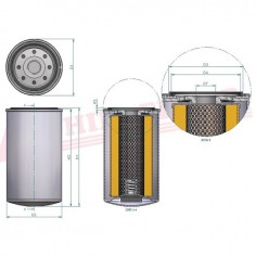 FILTRE A HUILE SO 6117 HIFI FILTER 2