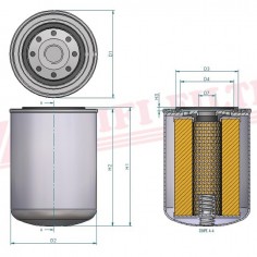 FILTRE A HUILE SO 6233 HIFI FILTER 2