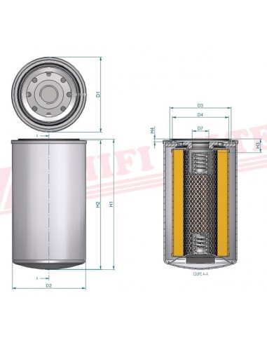 FILTRE A HUILE SO 8013 HIFI FILTER