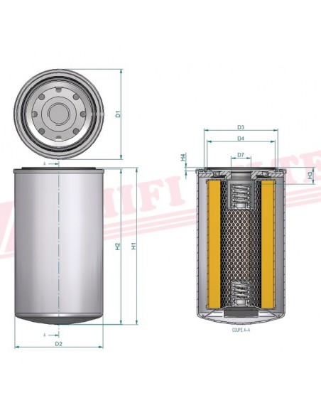 FILTRE A HUILE SO 8013 HIFI FILTER