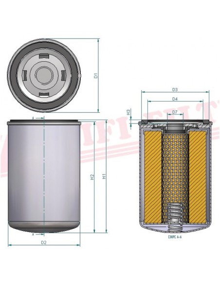 FILTRE A HUILE SO 8149 HIFI FILTER